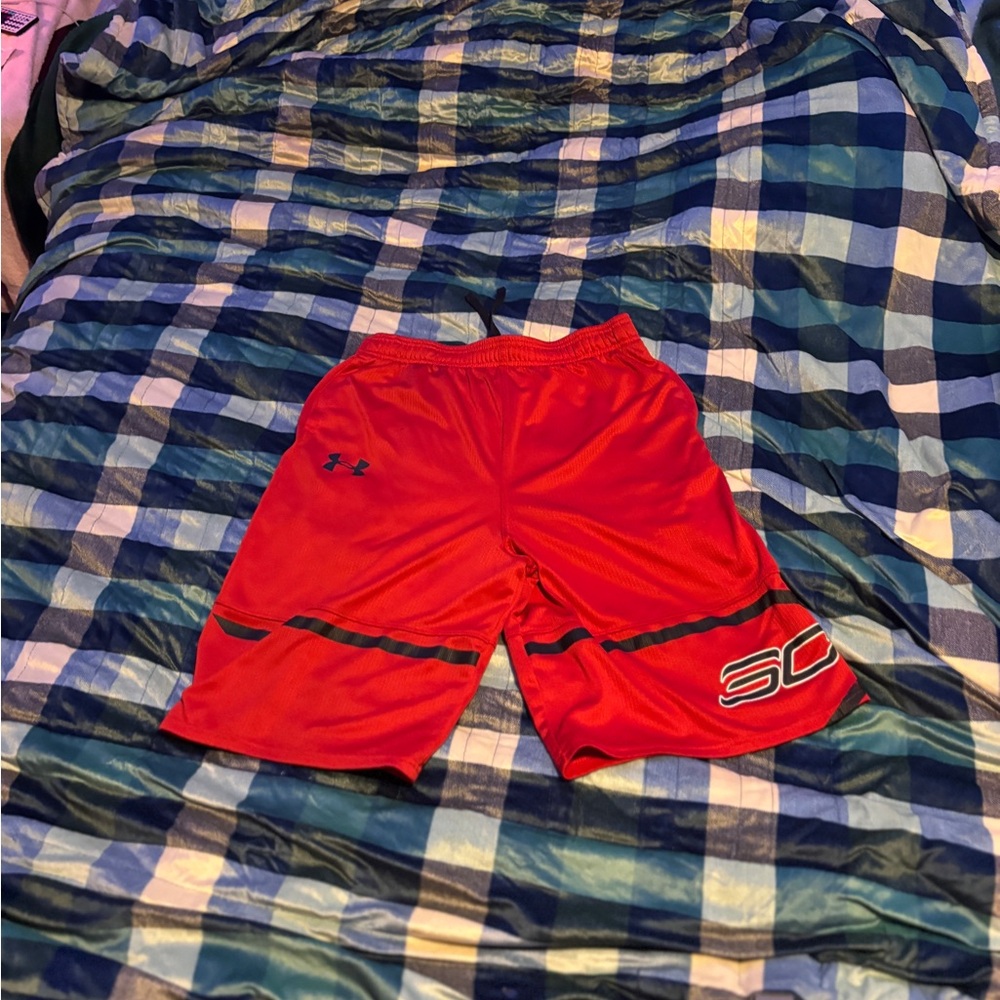 Under Armour Men's Red Athletic Shorts